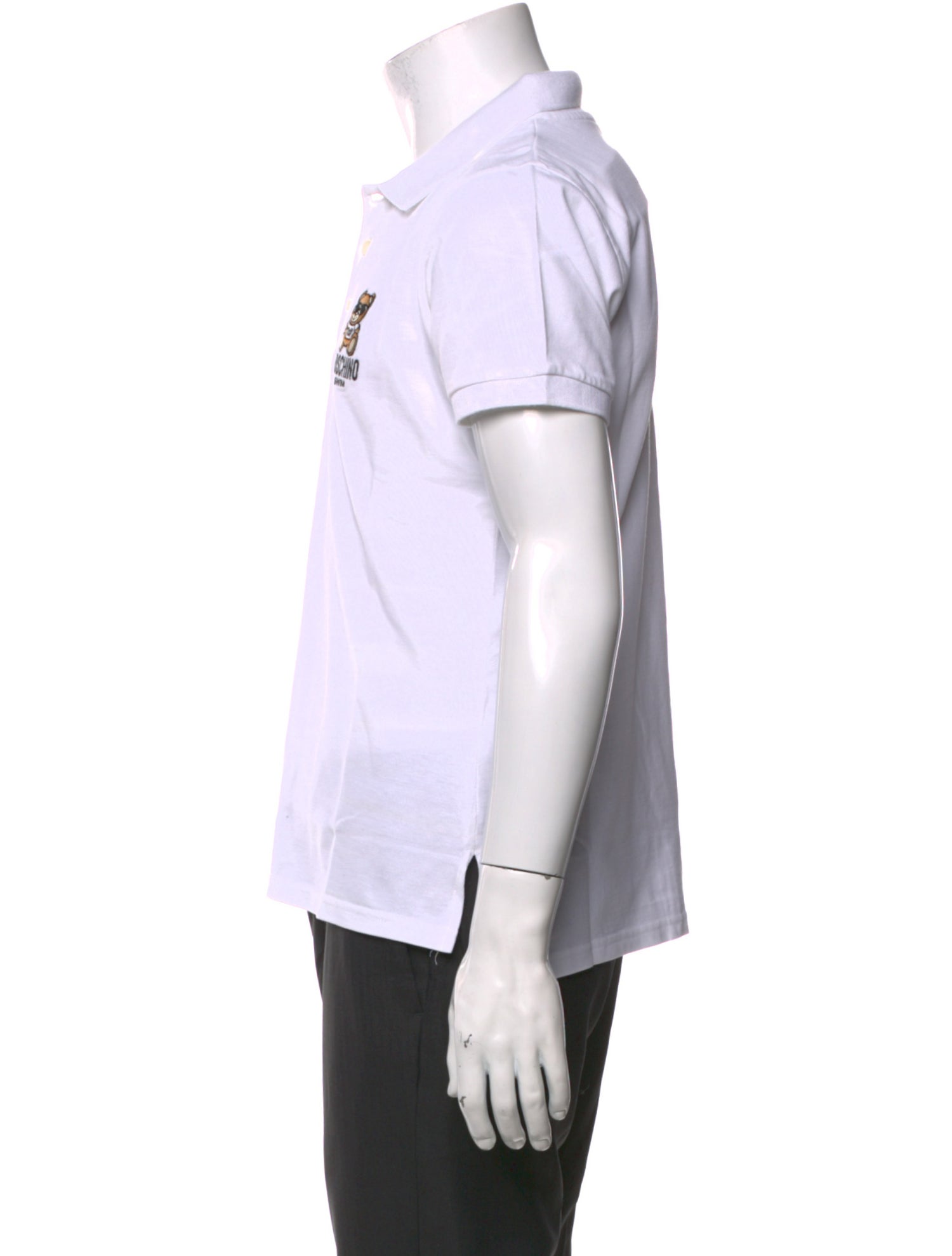 Moschino Graphic Print Collar Polo Shirt