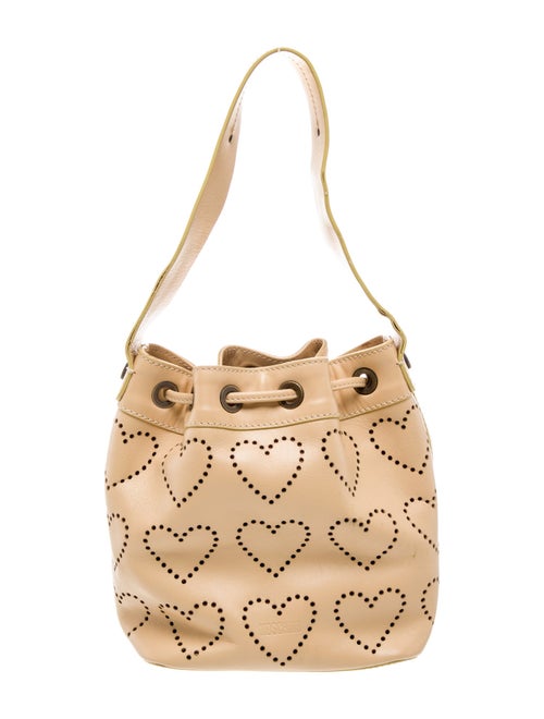 Moschino Leather Top Handle Bag