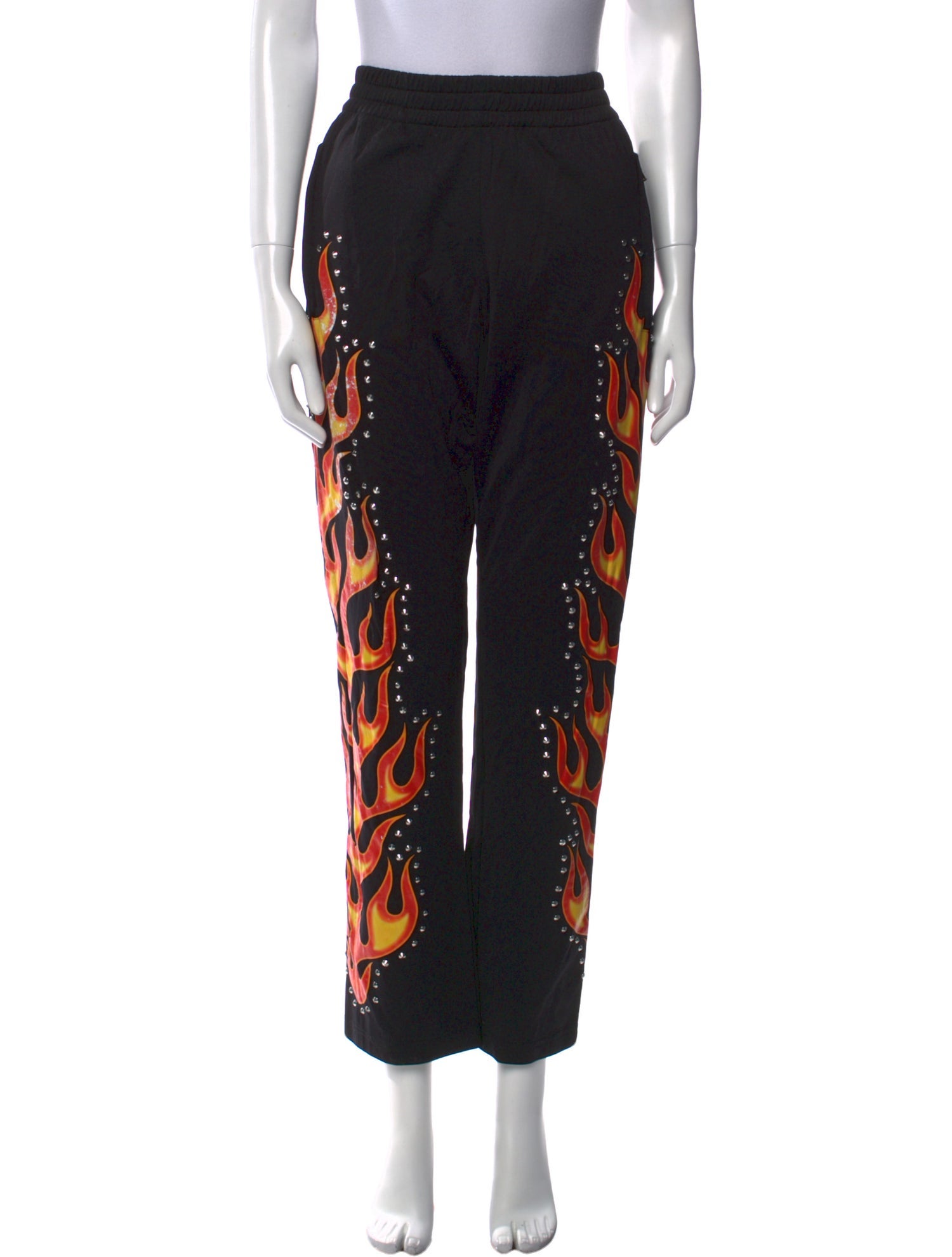Moschino Graphic Print Straight Leg Pants