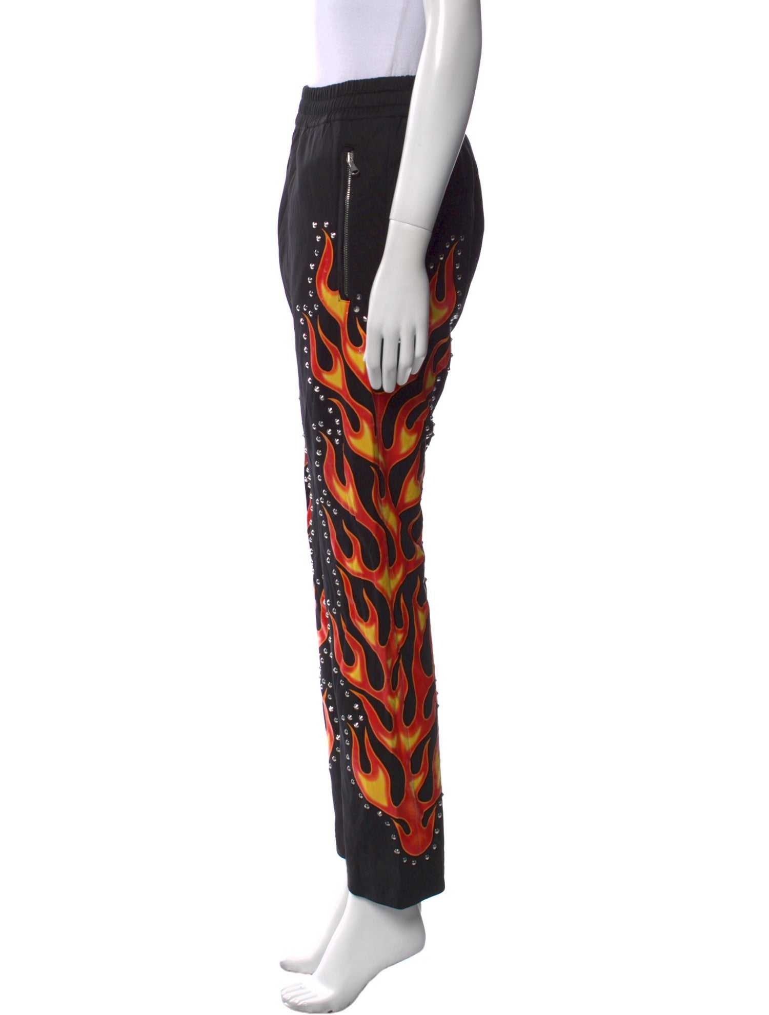 Moschino Graphic Print Straight Leg Pants