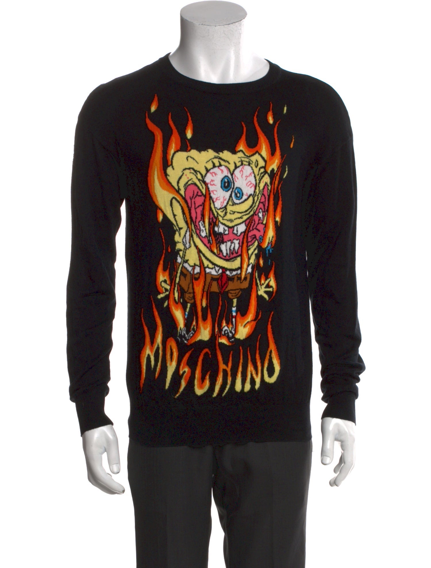 Moschino Graphic Print Crew Neck Pullover
