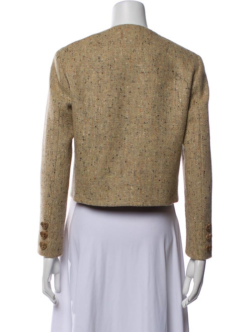 Moschino Wool Tweed Pattern Evening Jacket
