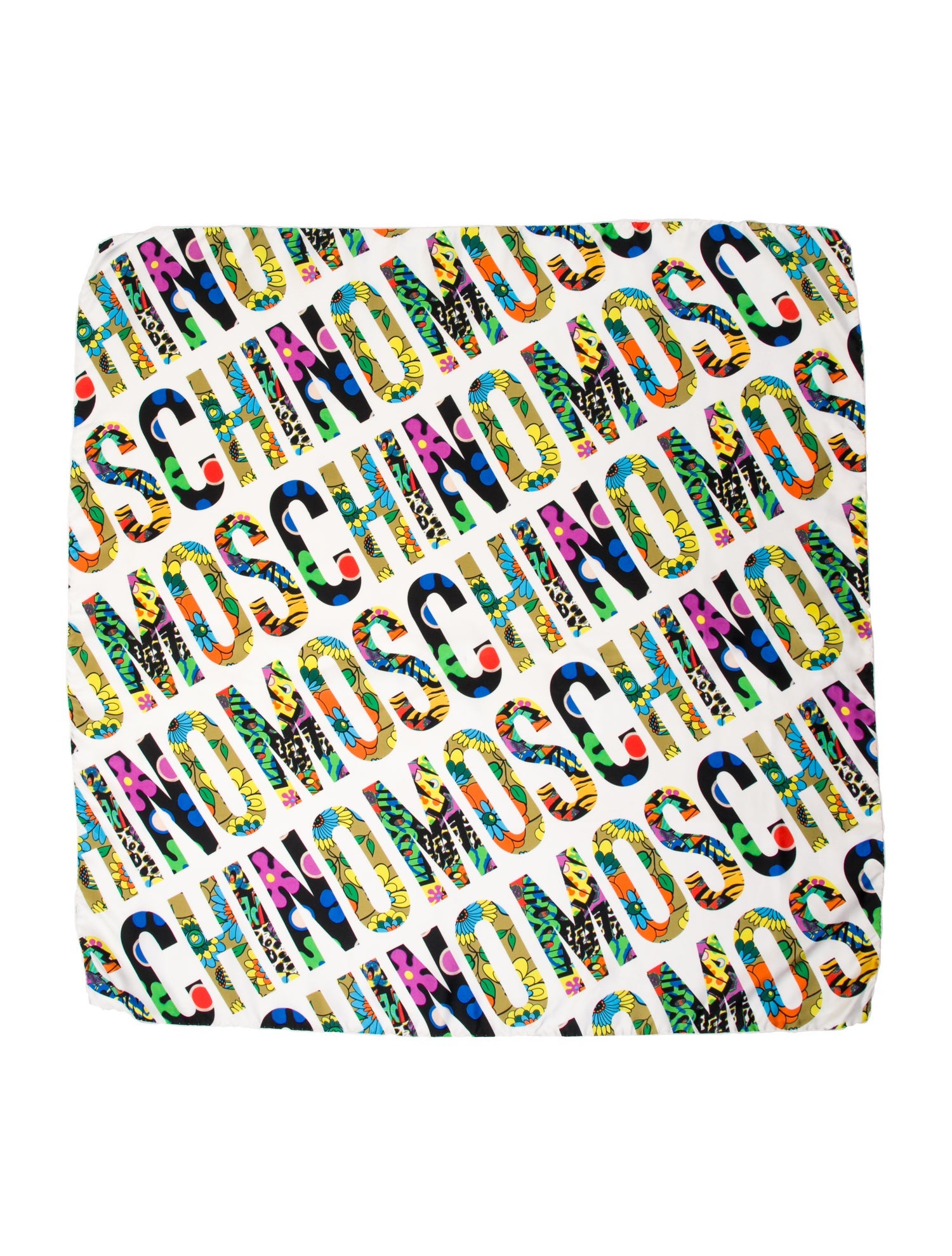 Moschino Silk Printed Scarf