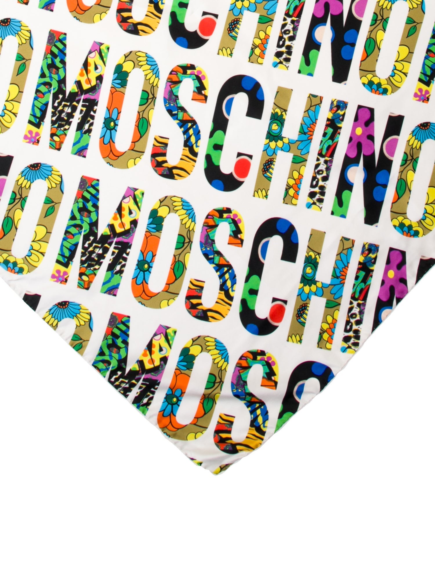 Moschino Silk Printed Scarf