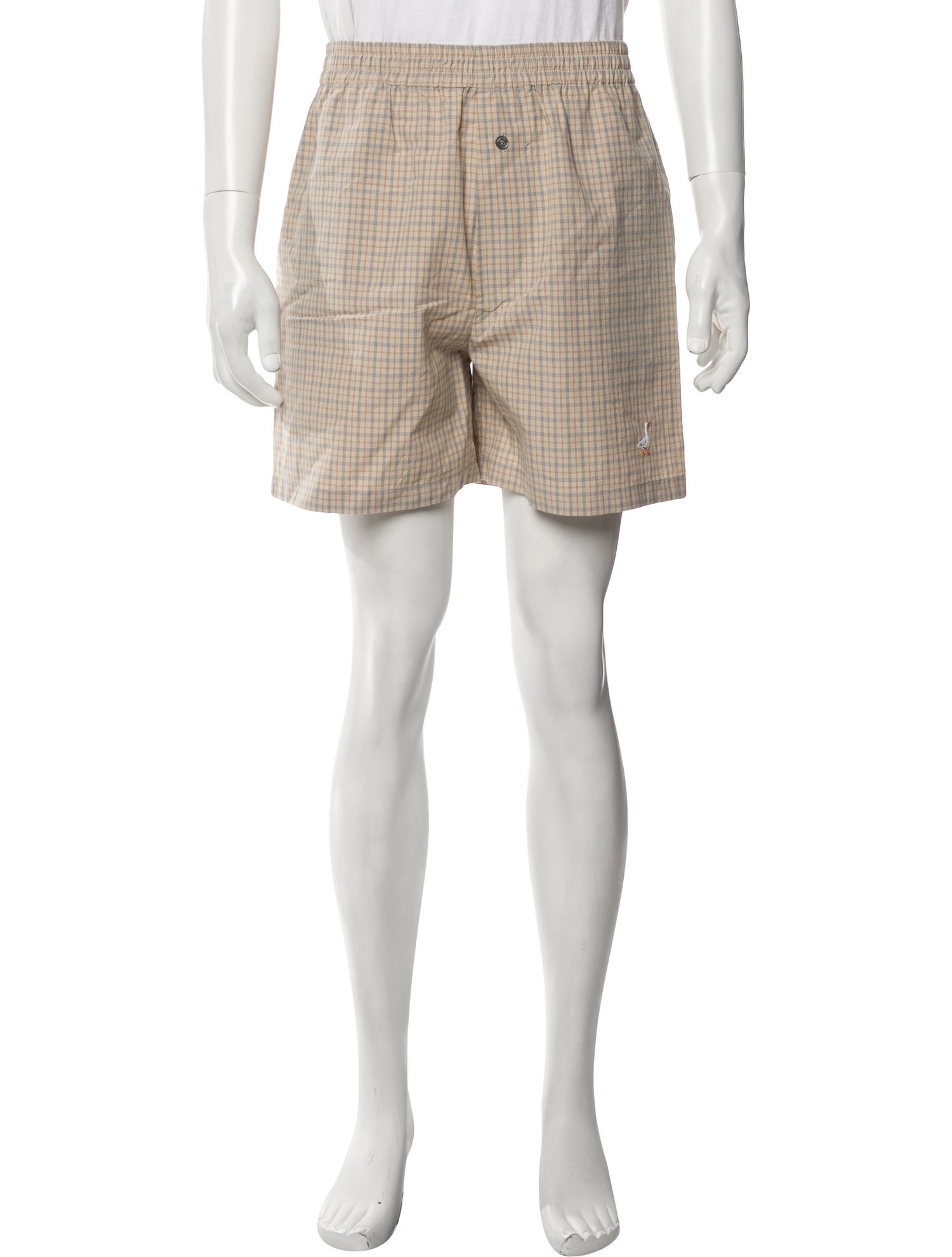 Moschino Plaid Print Cargo Shorts w/ Tags