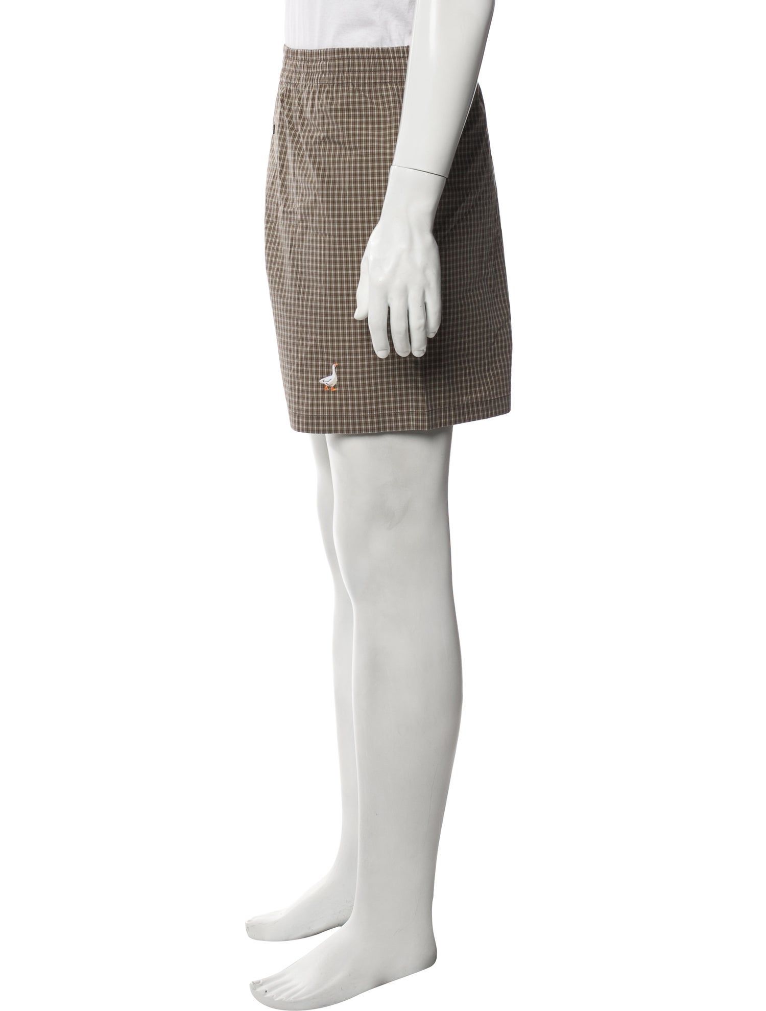 Moschino Plaid Print Flat Front Shorts w/ Tags