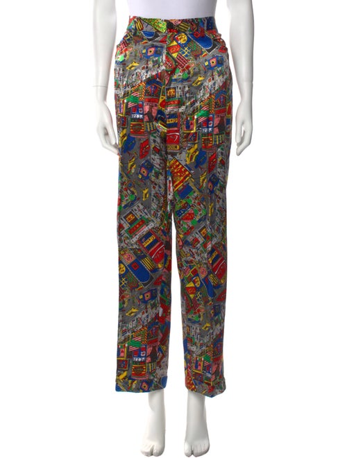 Moschino Printed Straight Leg Pants