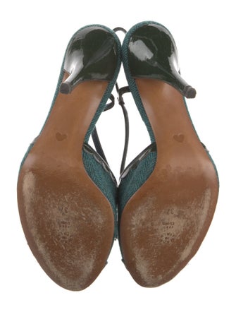 Moschino Tweed Slingback Pumps