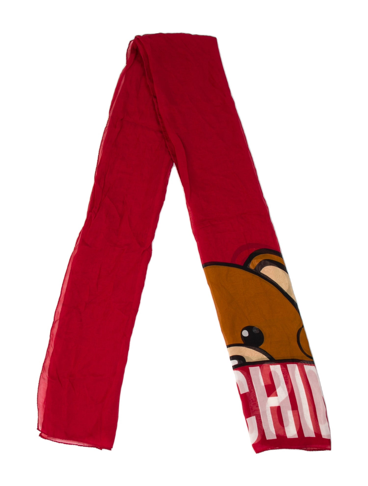 Moschino Silk Printed Scarf