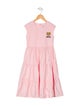Moschino Girls' Sleeveless Cotton Dress