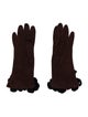 Moschino suede gloves