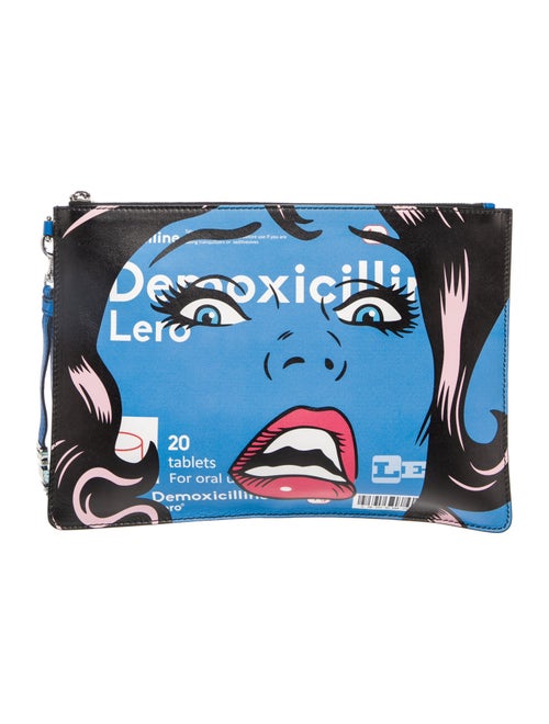 Moschino Leather Clutch