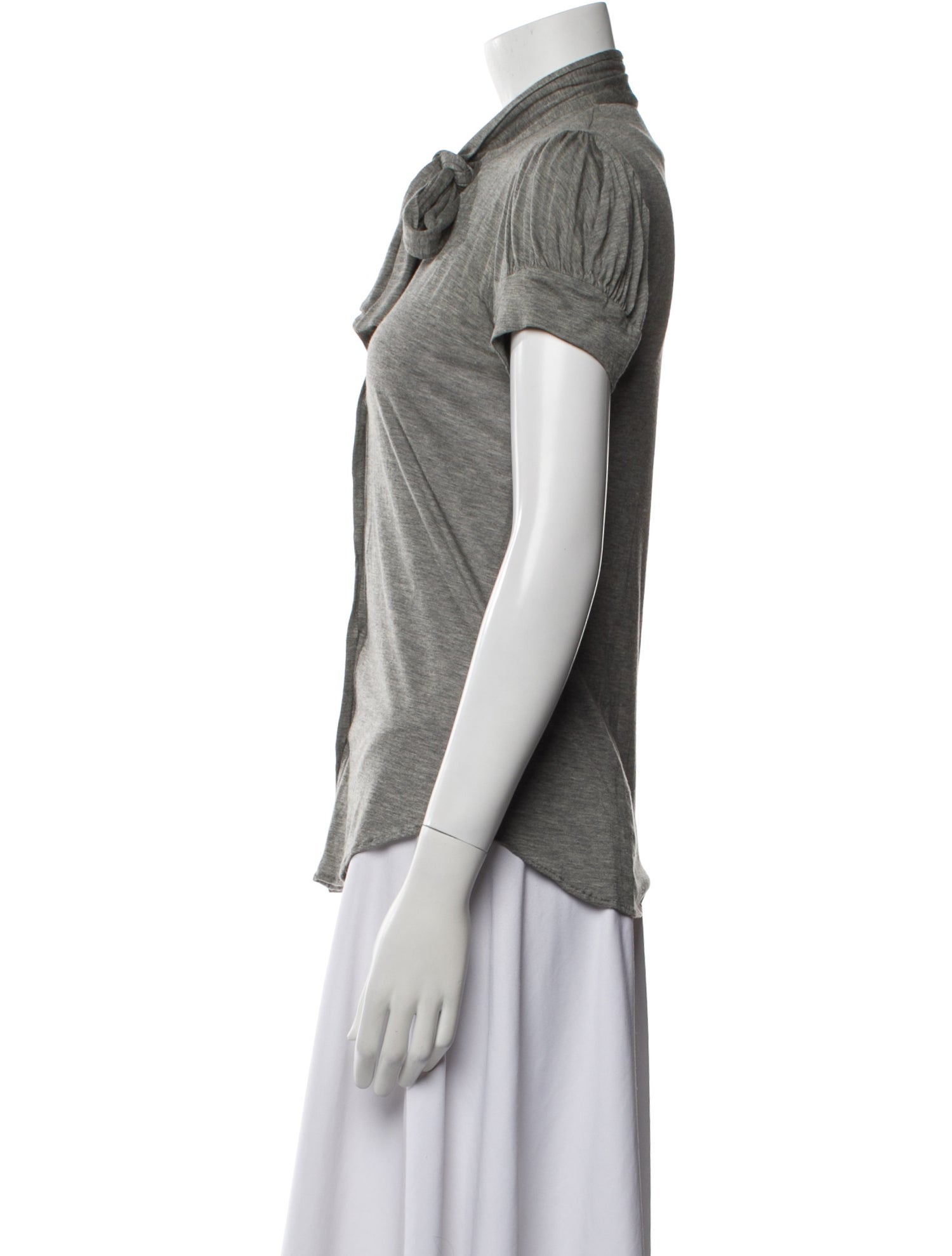 Moschino Short Sleeve Button-Up Top