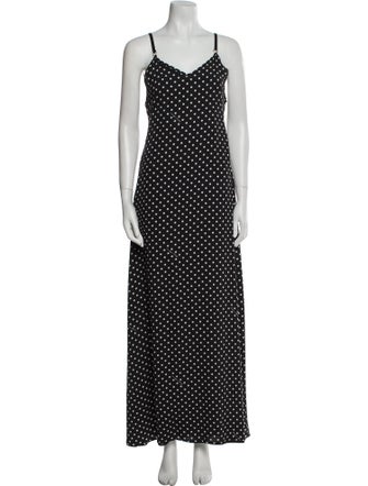 Boutique Moschino Polka Dot Print Long Dress
