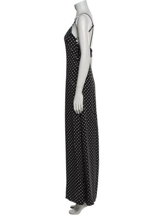 Boutique Moschino Polka Dot Print Long Dress