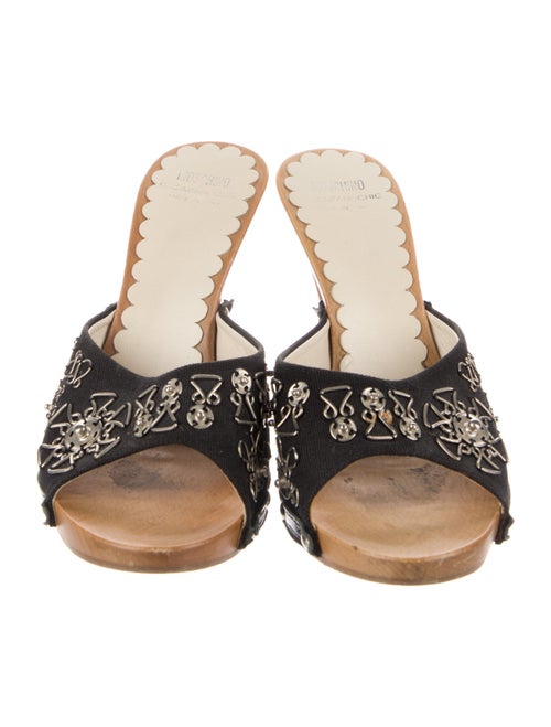 Moschino Leather Slides