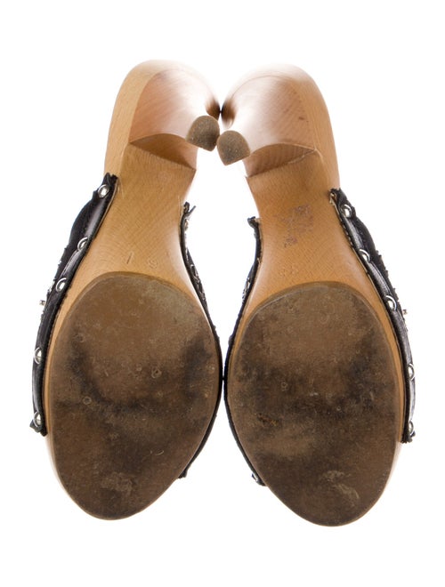 Moschino Leather Slides