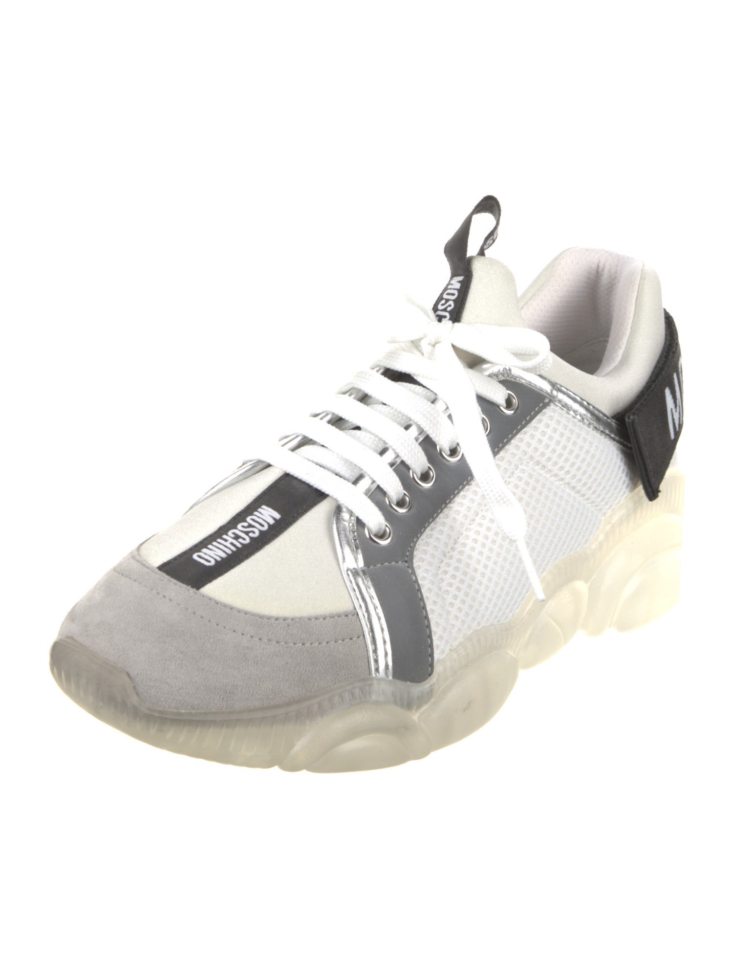 Moschino Mesh Colorblock Pattern Sneakers