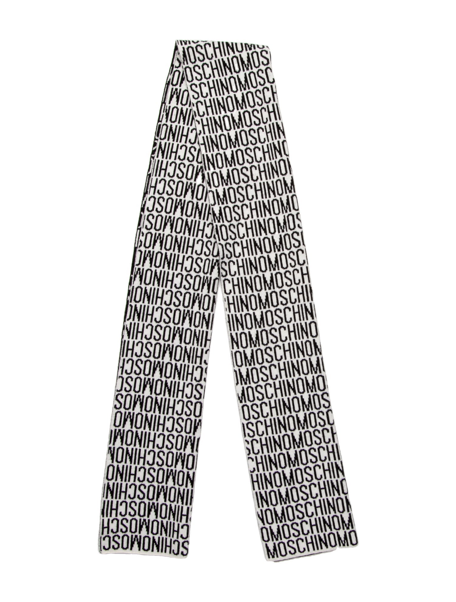 Moschino Leather Printed Scarf