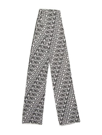 Moschino Leather Printed Scarf