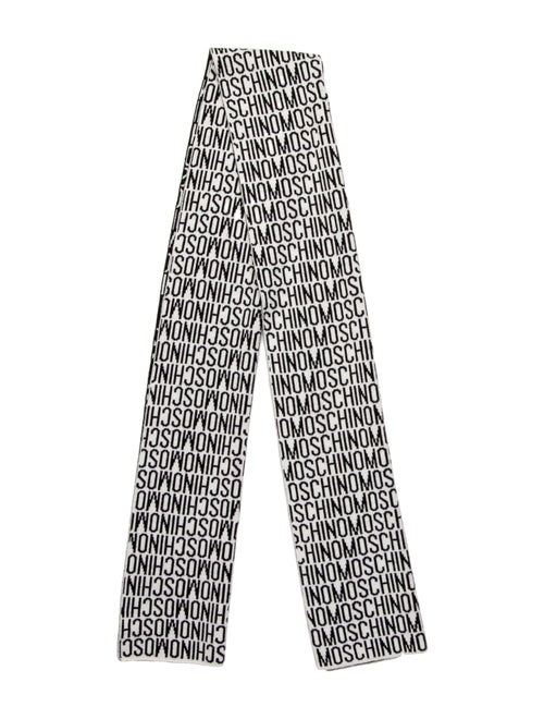 Moschino Leather Printed Scarf