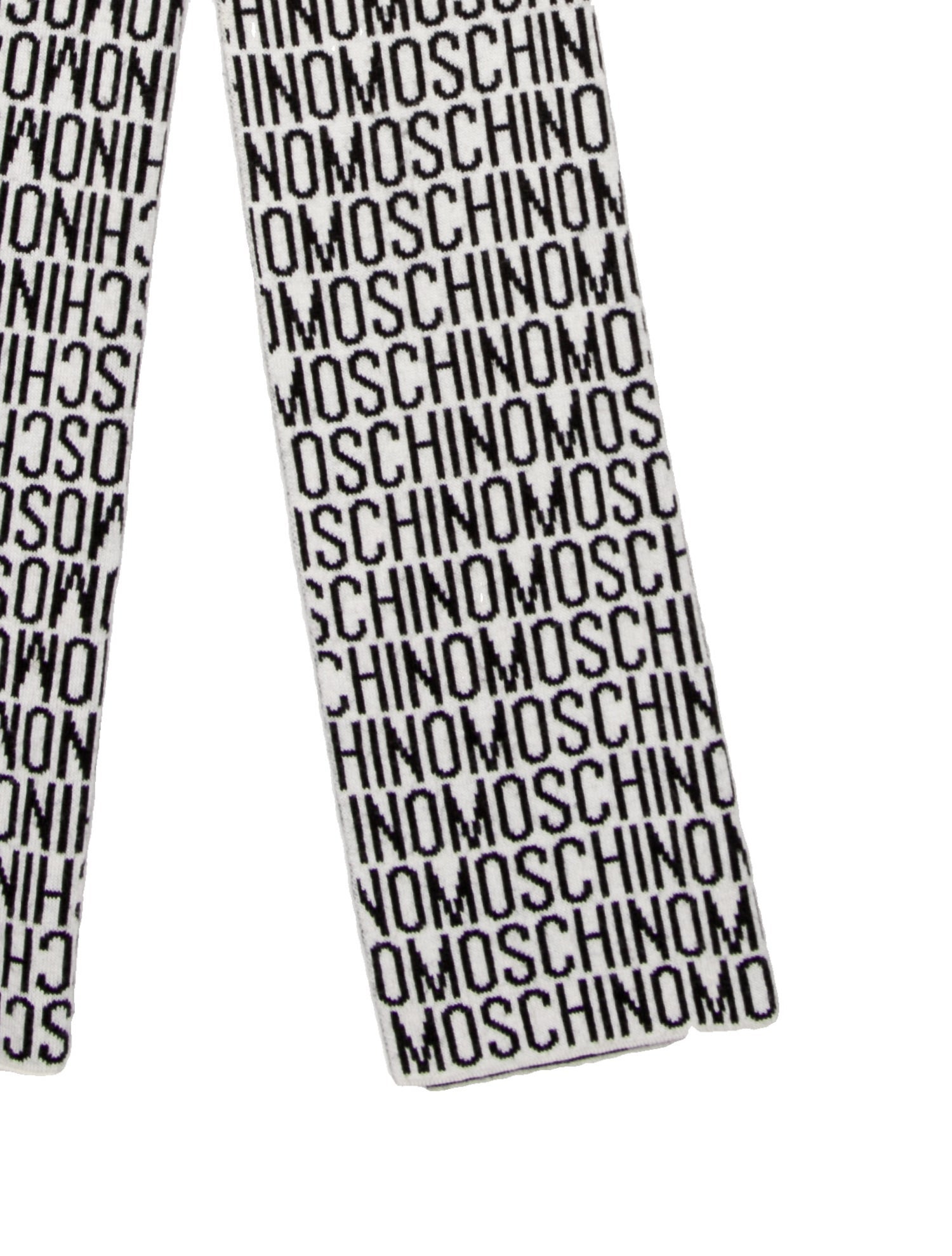 Moschino Leather Printed Scarf