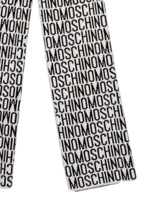 Moschino Leather Printed Scarf