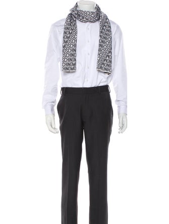 Moschino Leather Printed Scarf