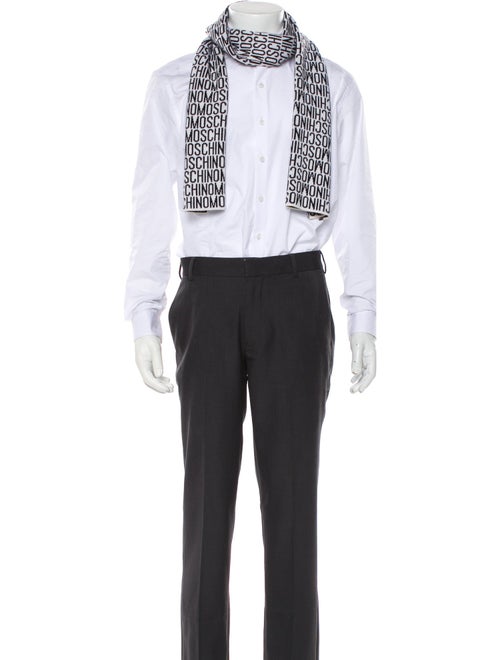 Moschino Leather Printed Scarf