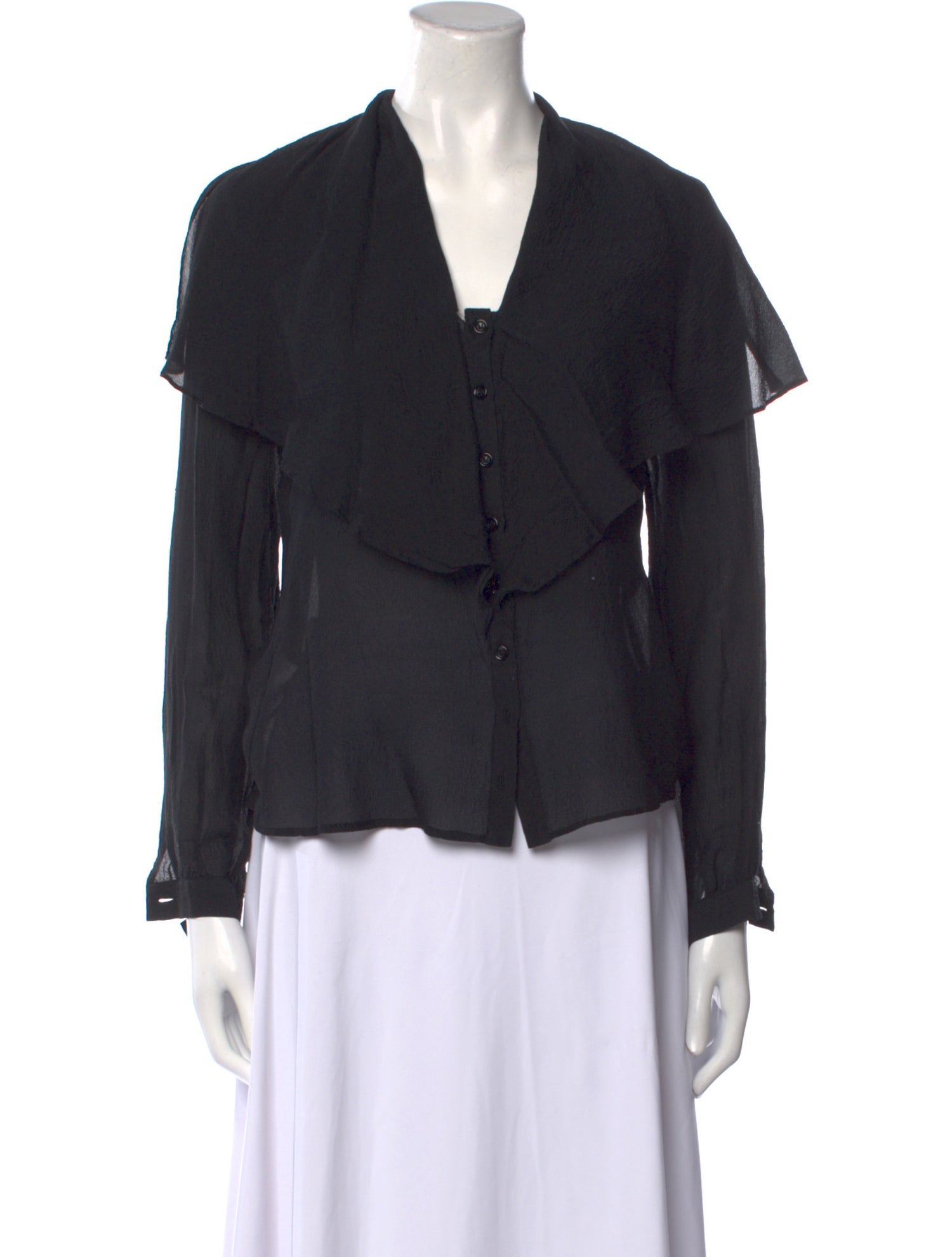 Moschino Silk V-Neck Blouse