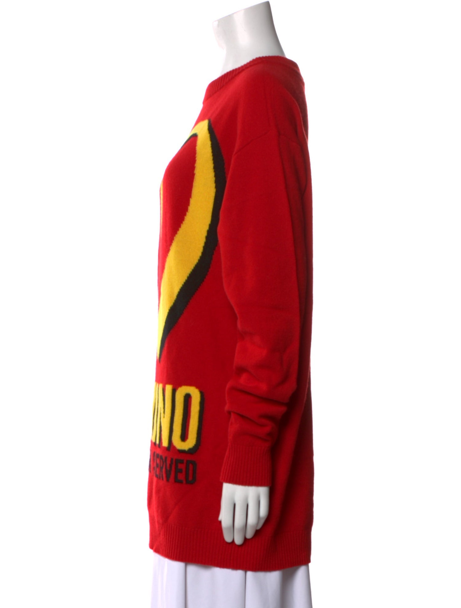 Moschino Virgin Wool Graphic Print Sweatshirt