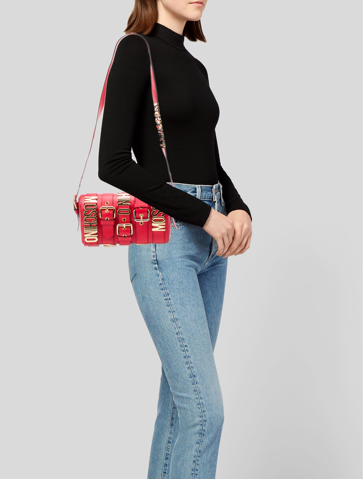 Moschino Leather Belt Bag