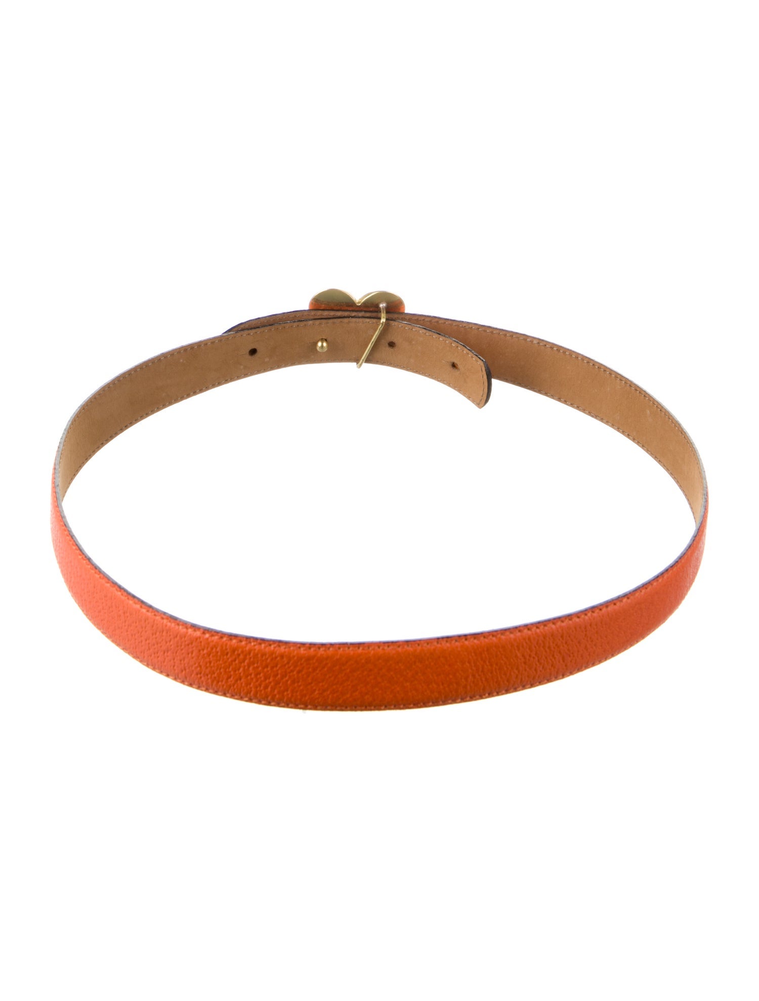 Moschino Skinny Leather Waist Belt