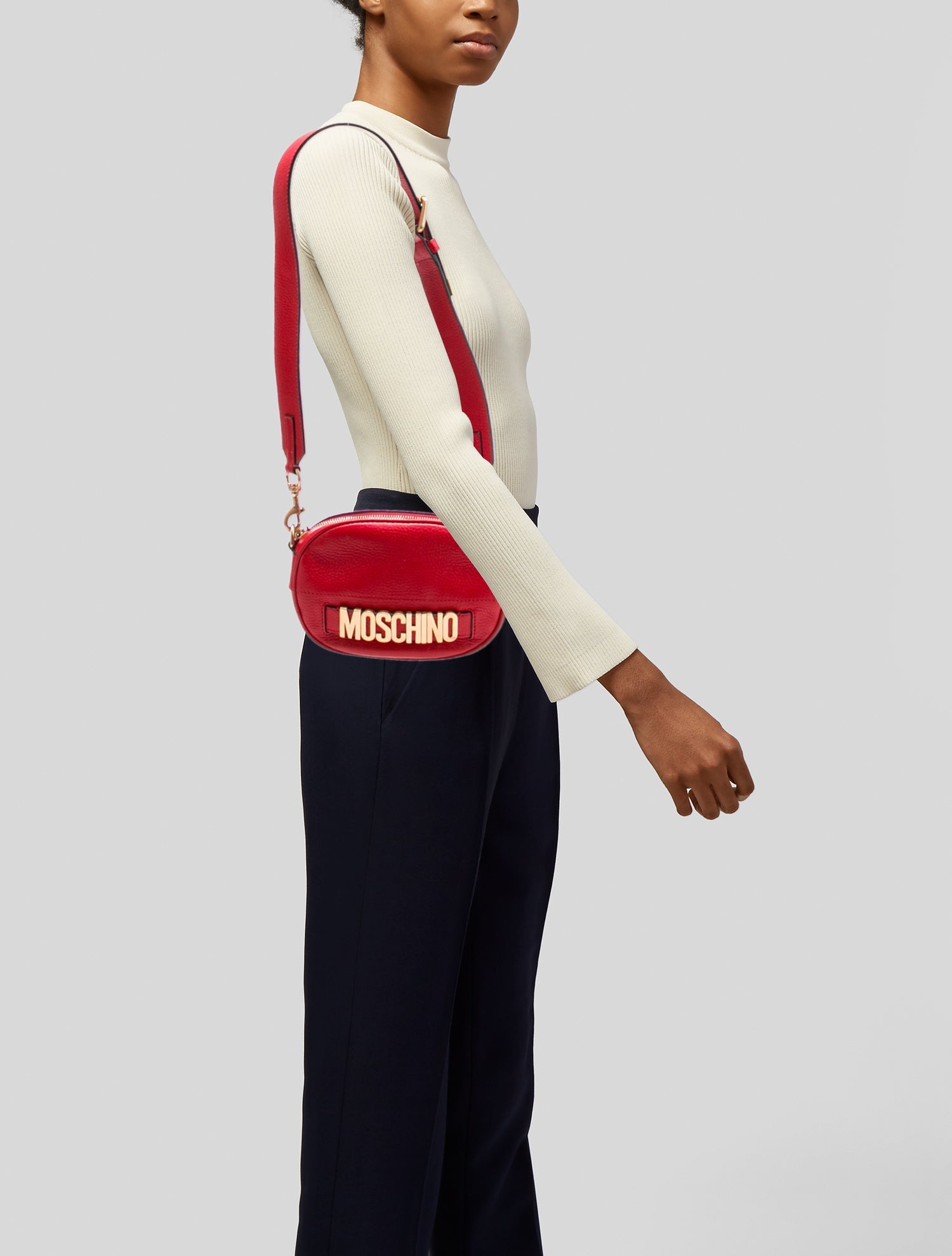 Moschino Leather Crossbody Bag