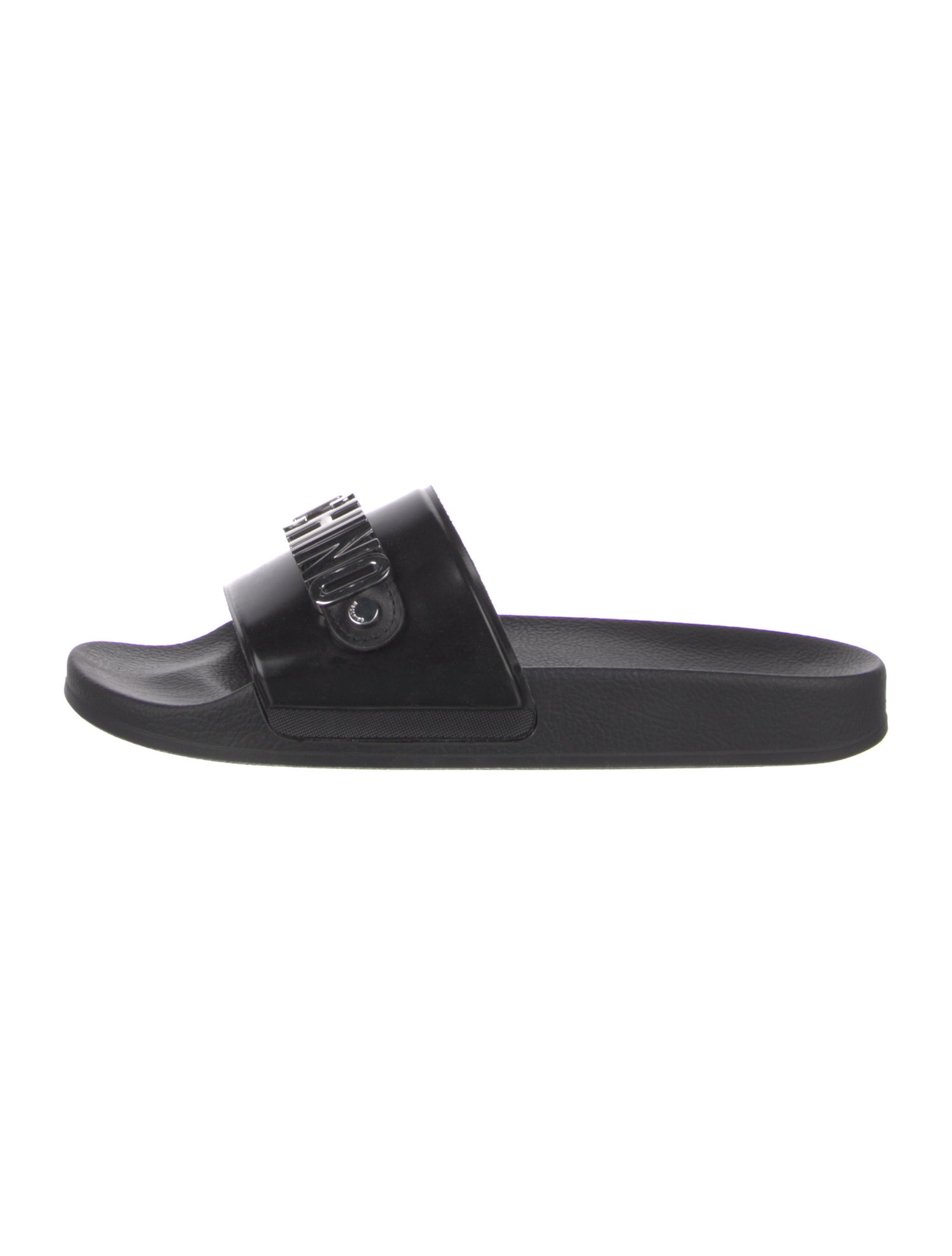 Moschino Leather Slides
