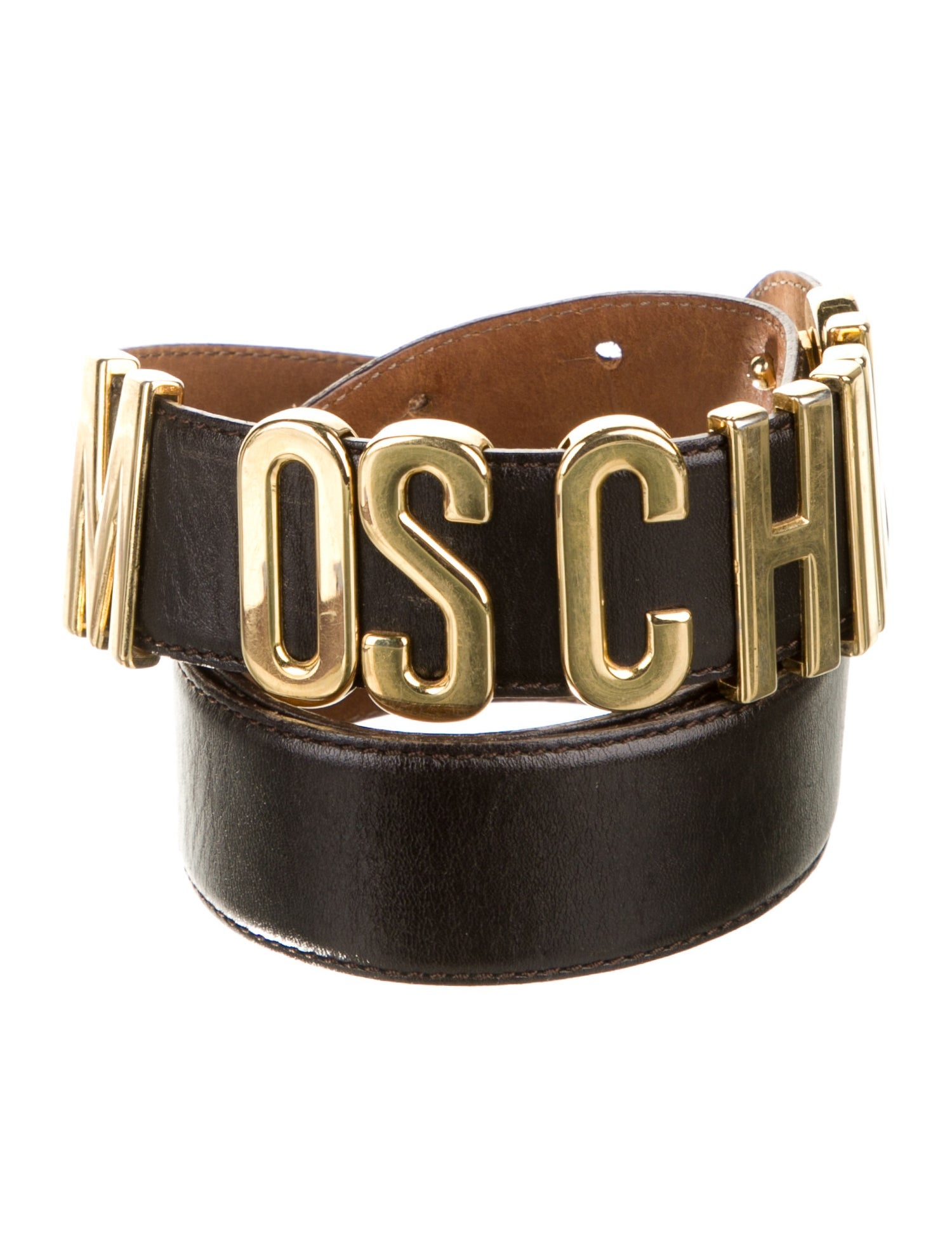 Moschino Leather Waist Belt