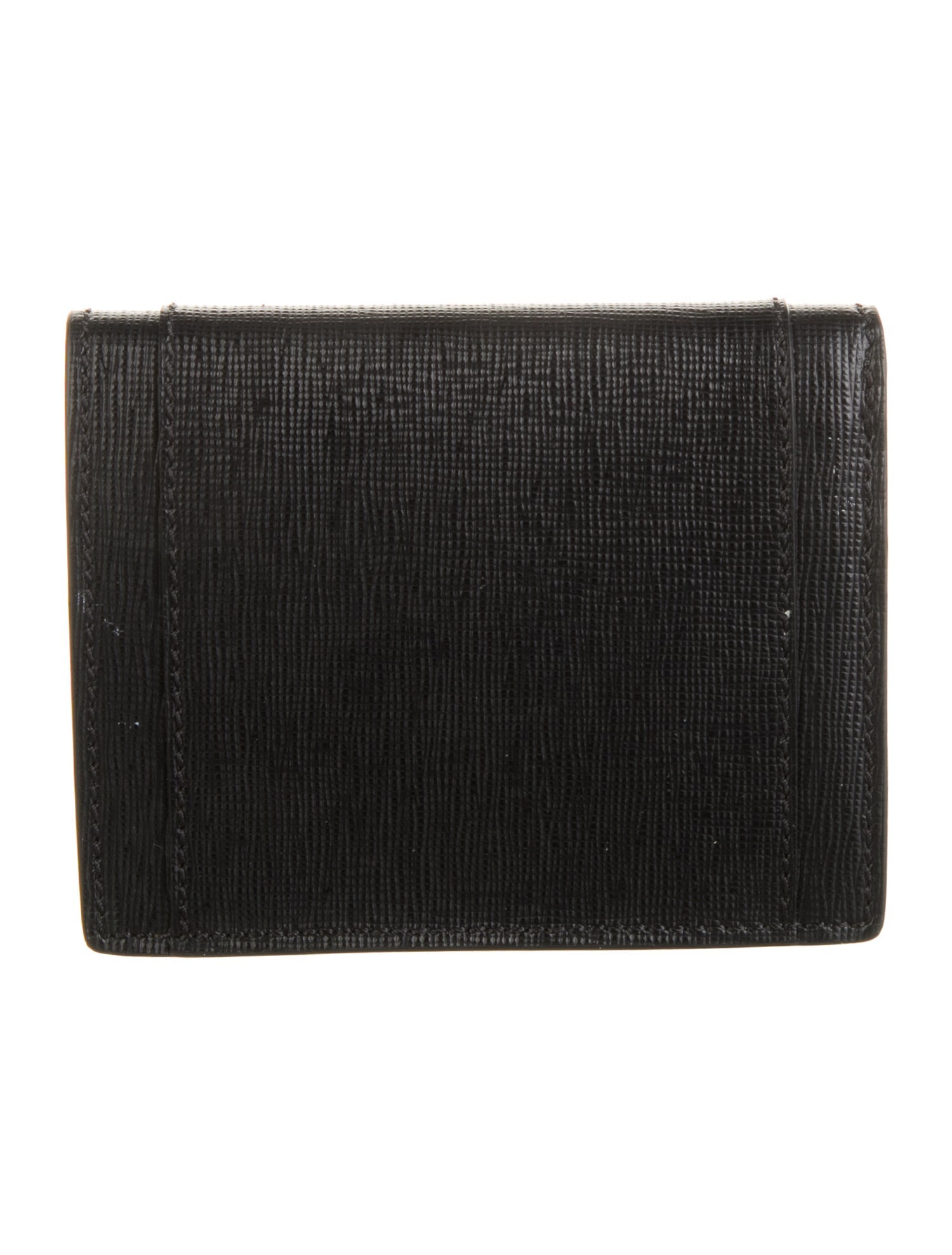 Moschino Saffiano Leather Compact Wallet
