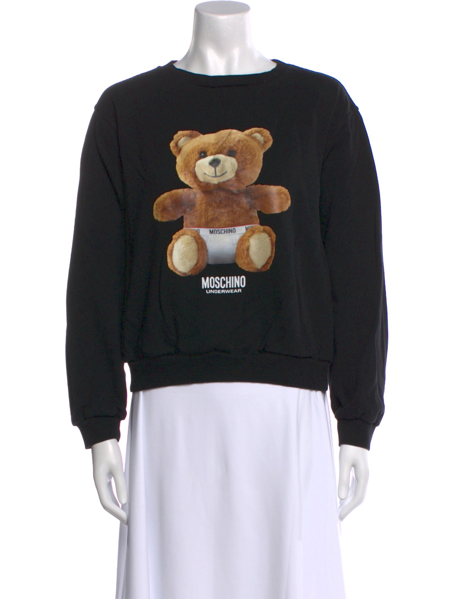 Moschino Graphic Print Crew Neck Sweatshirt