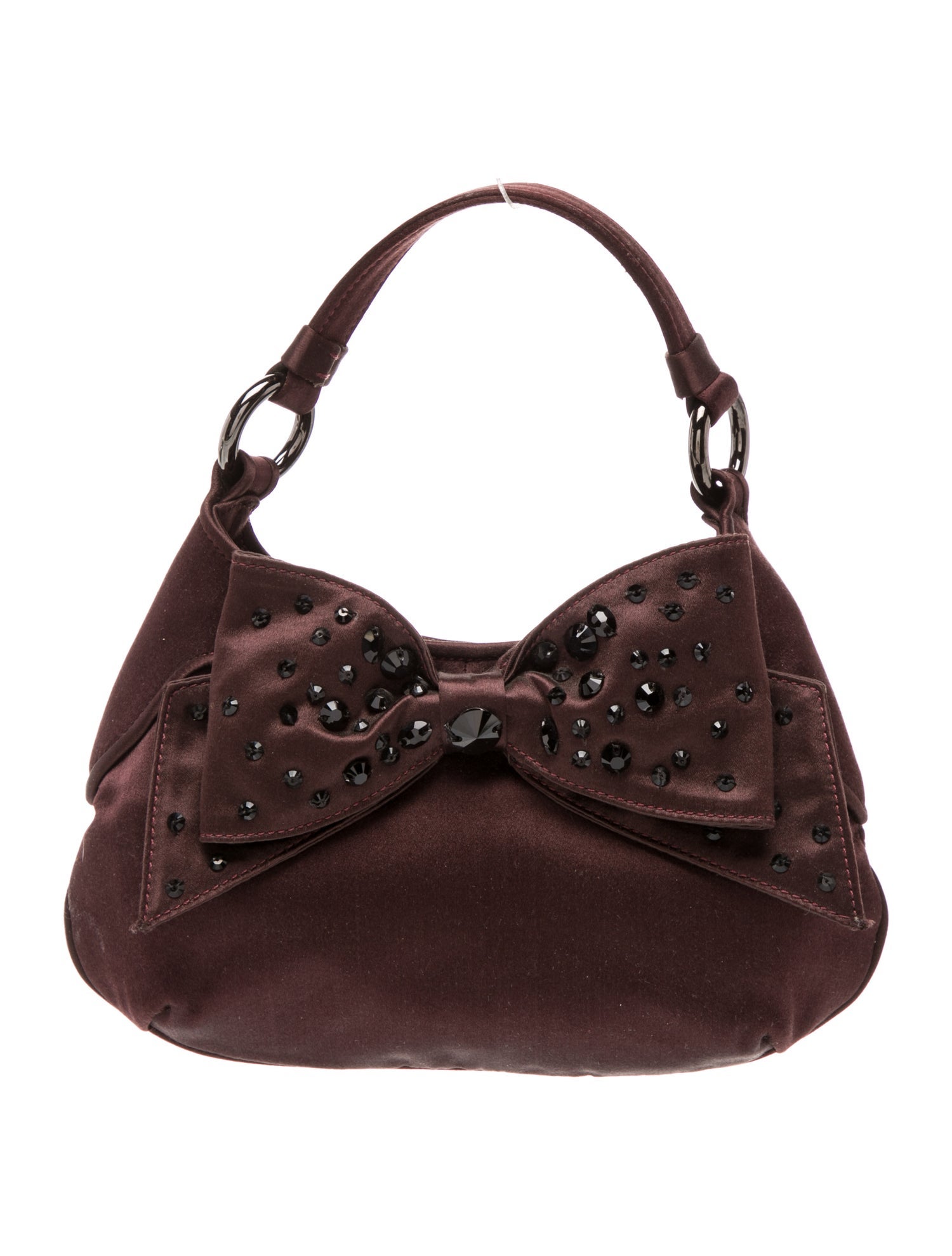 Moschino Satin Top Handle Bag