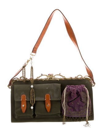 Moschino Canvas Shoulder Bag