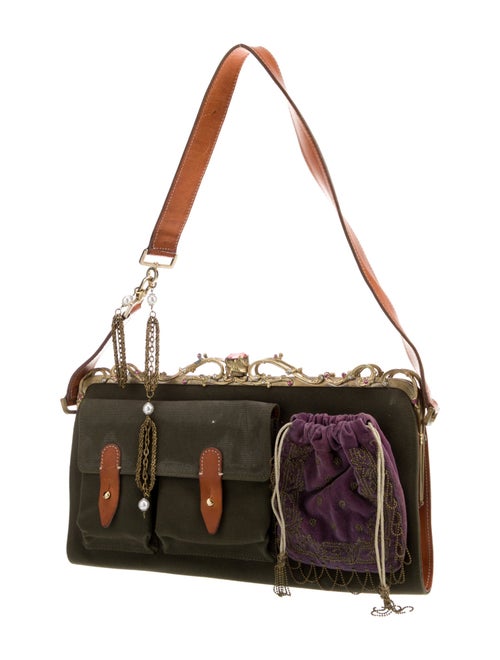 Moschino Canvas Shoulder Bag