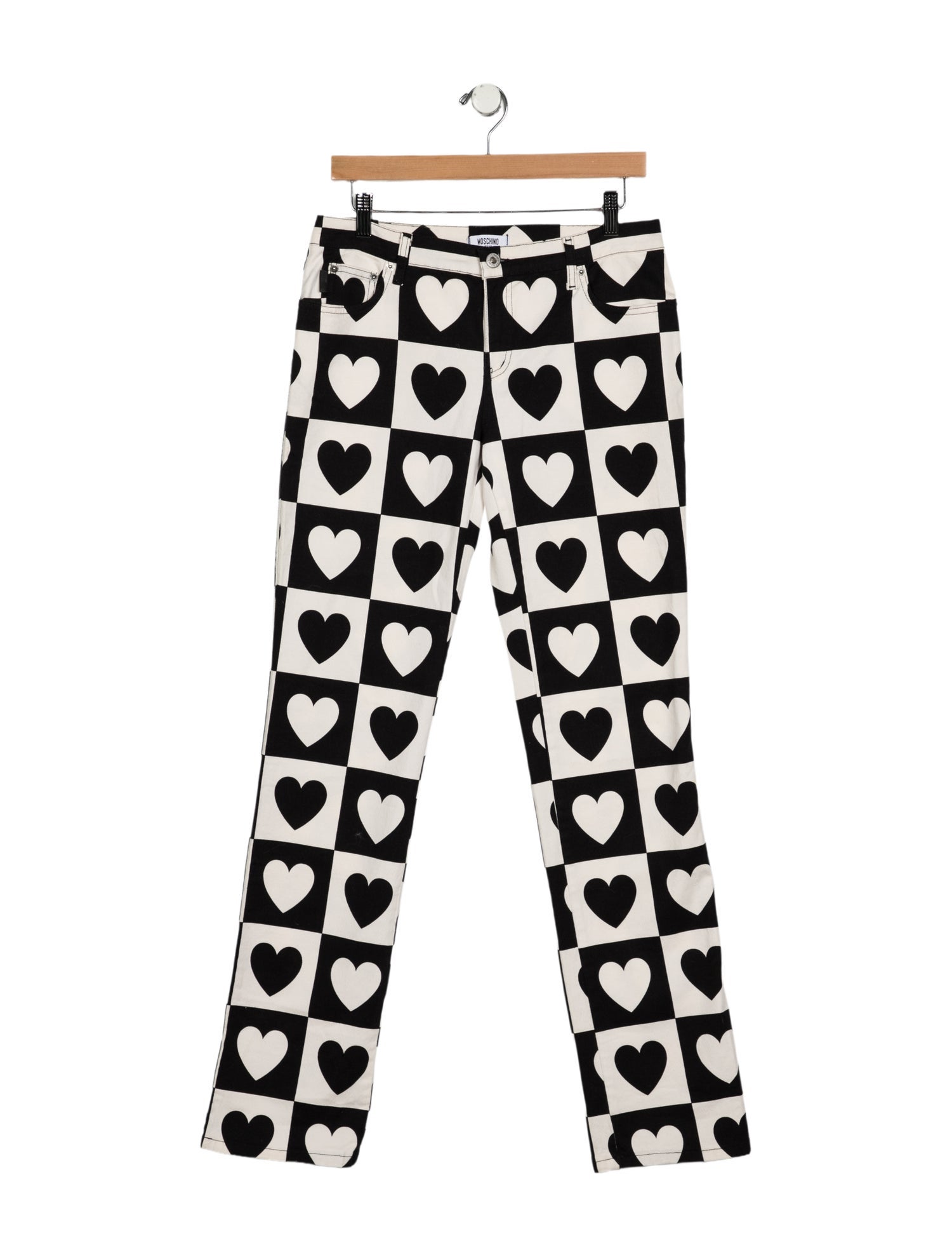 Moschino Jeans Mid-Rise Straight Leg Jeans