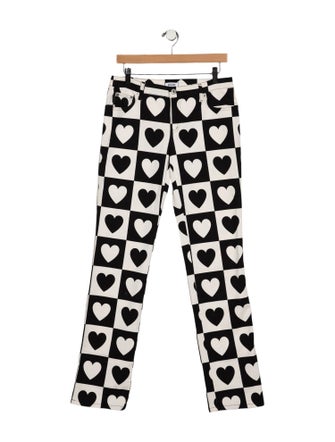 Moschino Jeans Mid-Rise Straight Leg Jeans