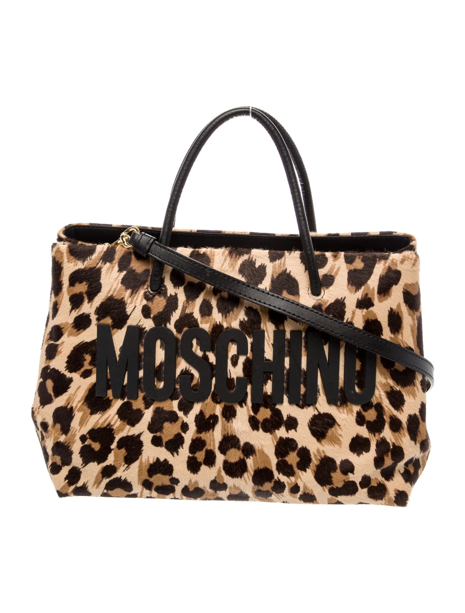 Moschino Ponyhair Top Handle Bag