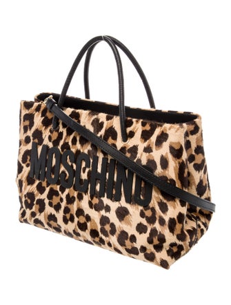 Moschino Ponyhair Top Handle Bag