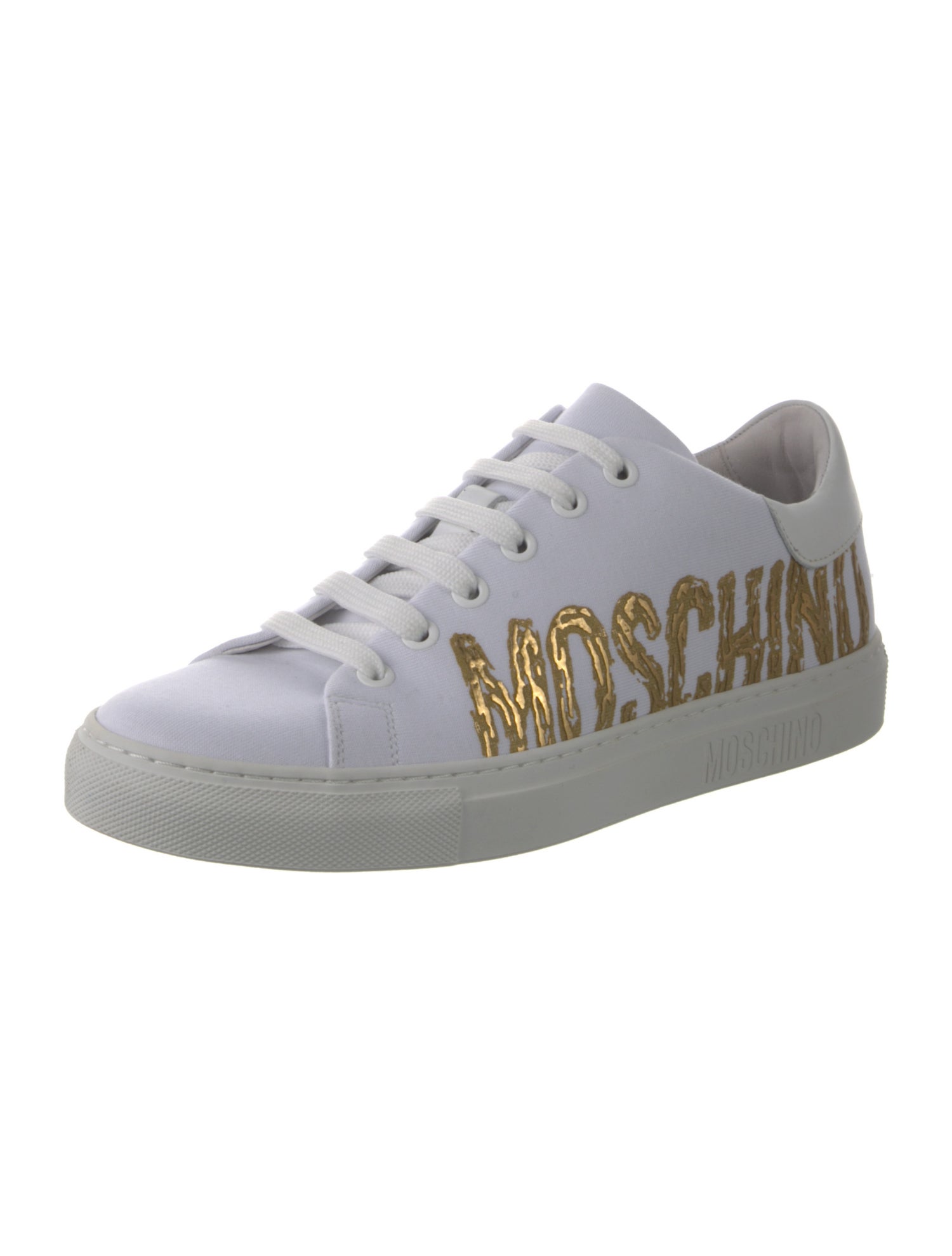 Moschino Canvas Graphic Print Sneakers