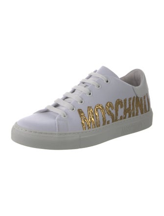 Moschino Canvas Graphic Print Sneakers
