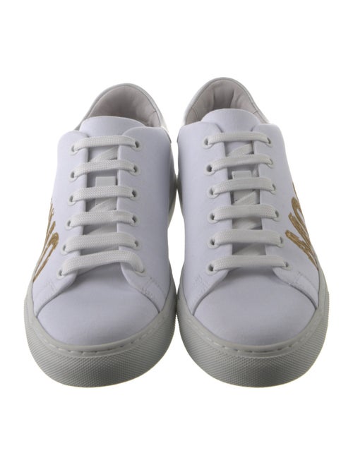 Moschino Canvas Graphic Print Sneakers