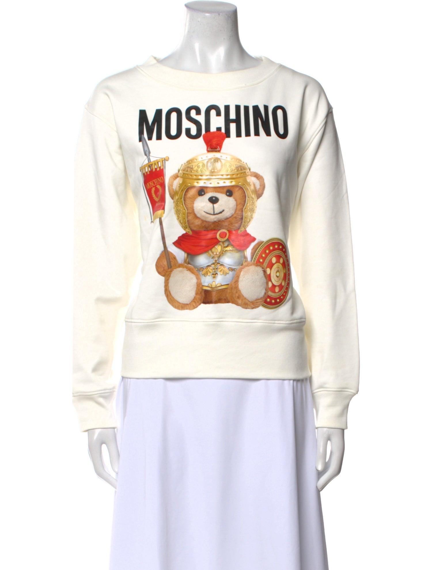 Moschino Graphic Print Crew Neck Sweater