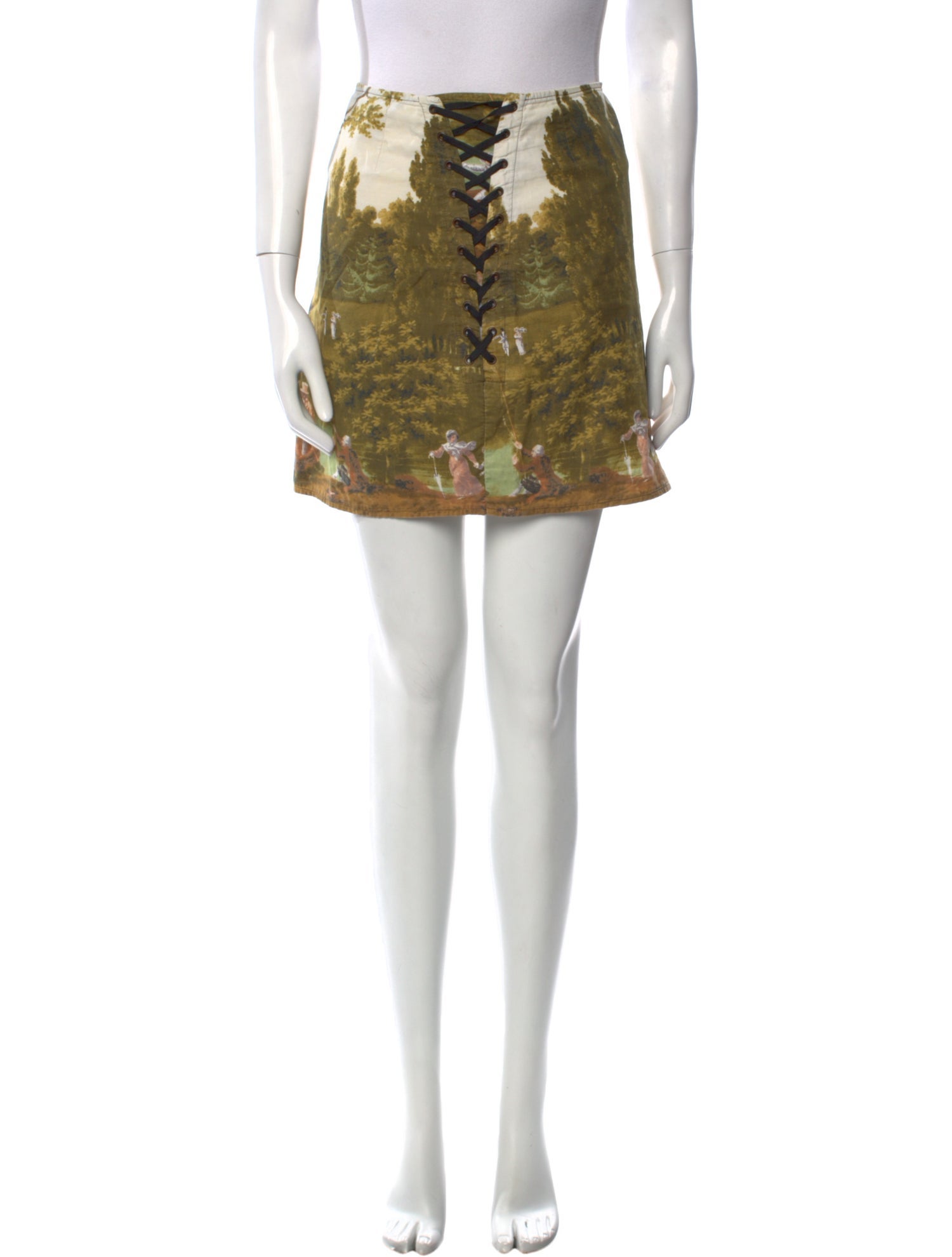 Moschino Printed Mini Skirt